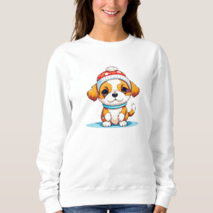 Sweatshirt Chibi Kawaii Caricature Chien Chien Chien Chien Ch