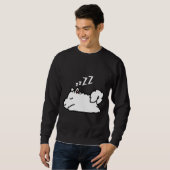 Sweatshirt Chic Husky Chien Chien Chiot Sleeping (Devant entier)