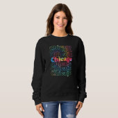 Sweatshirt Chicago Cool Vintage inspiré (Devant entier)