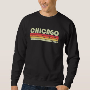 Sweatshirt CHICAGO IL ILLINOIS Funny City Accueil Racines Cad
