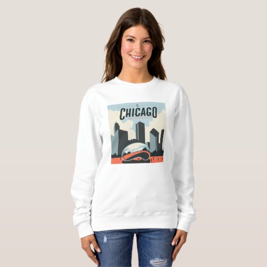 Sweatshirt Chicago, Illinois | Millennium Park (Devant entier)