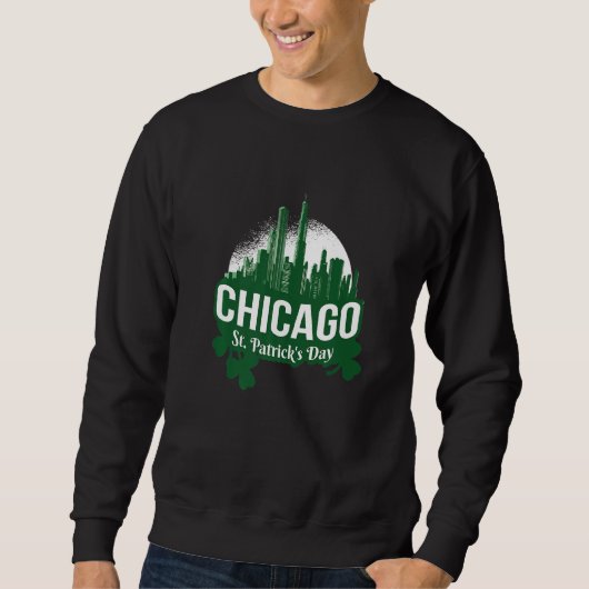 Sweatshirt Chicago Jour de la Saint Patrick City (Devant)