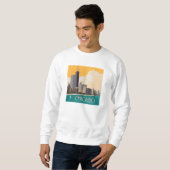 Sweatshirt Chicago | Skyline moderne (Devant entier)