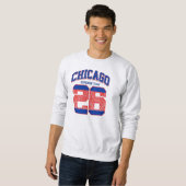 Sweatshirt Chicago varsity letter athletic  (Devant entier)