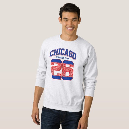 Sweatshirt Chicago varsity letter athletic  (Devant entier)