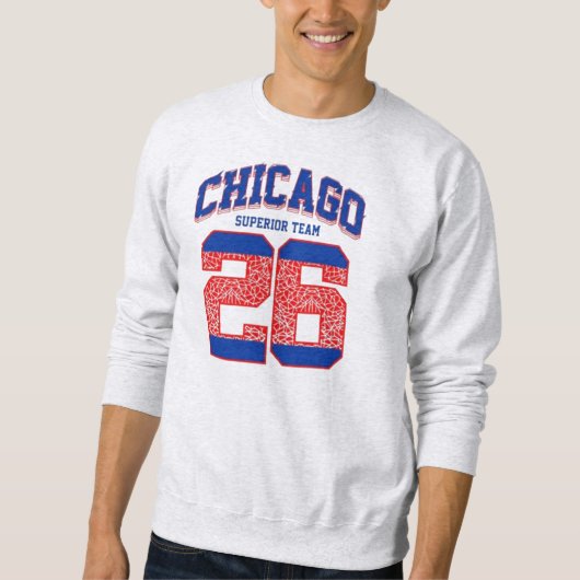 Sweatshirt Chicago varsity letter athletic  (Devant)