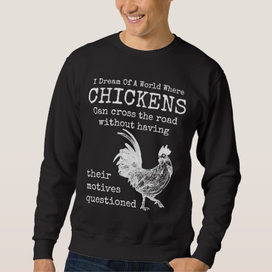 Sweatshirt Chicken Animals e Cool Fitted Scoop (Devant)