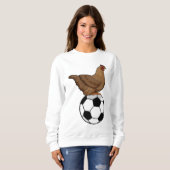 Sweatshirt Chicken at Soccer Sports (Devant entier)