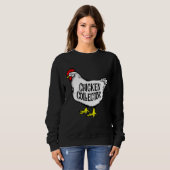 Sweatshirt Chicken Collector Backyard Farm Clucking Hen Graph (Devant entier)