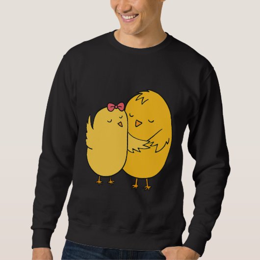 Sweatshirt Chicken Couples Wedding Anniversary (Devant)