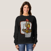 Sweatshirt Chicken Dunking Basketball (Devant entier)