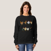 Sweatshirt Chicken Farm Animal  Farmer Women Men (Devant entier)