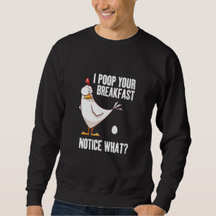 Sweatshirt Chicken Farmer Femme Agriculture Rooster Girl Chic