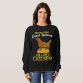 Sweatshirt Chicken for Women Lots of Chickens (Devant entier)