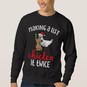 Sweatshirt Chicken It Deux Fois Chicken Design de Noël