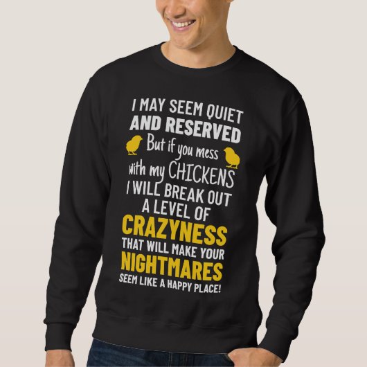 Sweatshirt Chicken Lover Farm (Devant)