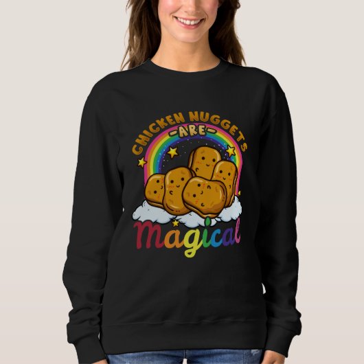 Sweatshirt Chicken Nuggets Food Fast Food Love (Devant)