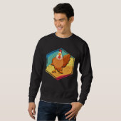 Sweatshirt Chicken  Retro Style (Devant entier)