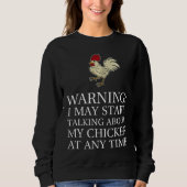 Sweatshirt Chicken Warning   (Devant)