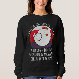 Sweatshirt Chicken Wing Chicken Wing Hot Dog Bologna Virale D