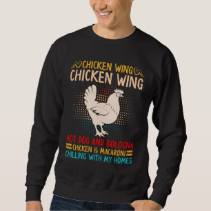 Sweatshirt Chicken wing wing hot dog and bologna chic