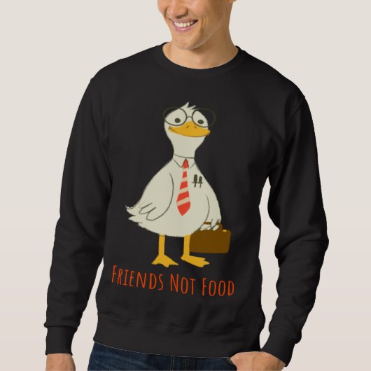 Sweatshirt Chickens Are Friends Not Food  Cute Vegans & Veget (Devant)