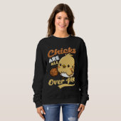 Sweatshirt Chicks All Over Me Basketball Easter (Devant entier)