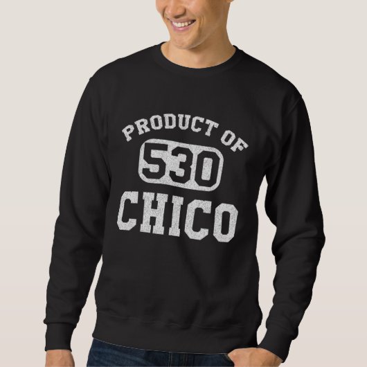 Sweatshirt Chico California Vintage Retro Area Code (Devant)
