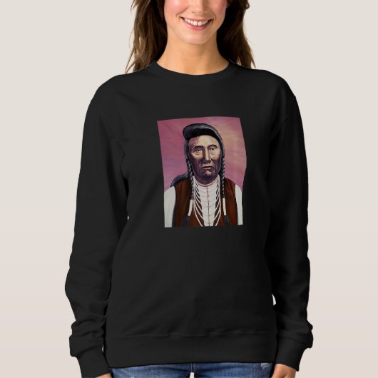 Sweatshirt Chief Joseph Native American (Devant)