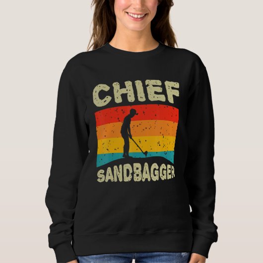 Sweatshirt Chief Sandbagger Gag Golf (Devant)
