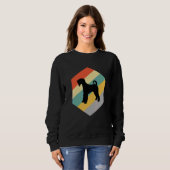 Sweatshirt Chien Airedale Design Vintage (Devant entier)