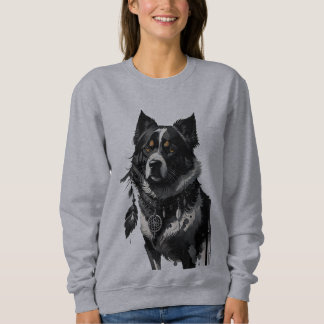 Sweatshirt chien, attrapeur de rêves, amulet, talisman,