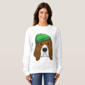 Sweatshirt Chien avec Beanie (Devant entier)