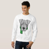 Sweatshirt Chien avec Écharpe (Devant entier)