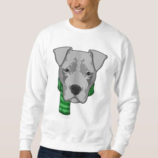 Sweatshirt Chien avec Écharpe (Devant)