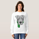 Sweatshirt Chien avec Écharpe (Devant entier)