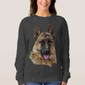 Sweatshirt Chien berger allemand à cheveux longs (Devant)