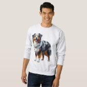 Sweatshirt Chien berger australien (Devant entier)