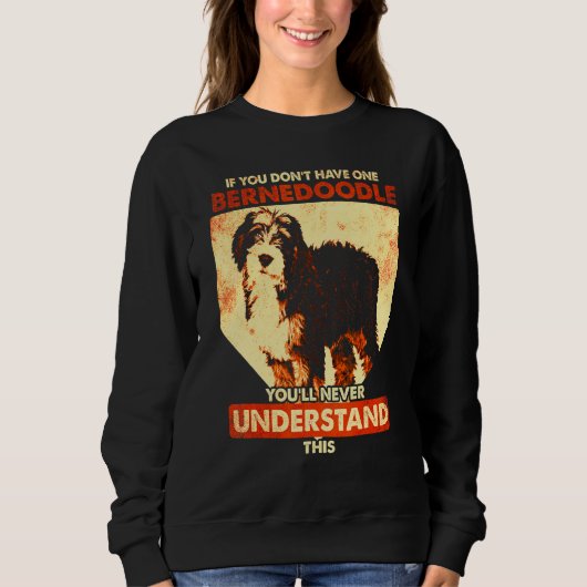 Sweatshirt Chien Bernedoodle Bernedoodle 2 (Devant)