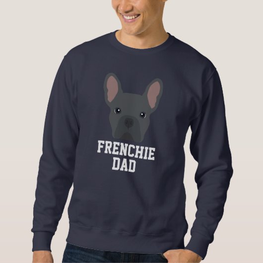 Sweatshirt Chien bleu français papa (Devant)