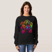 Sweatshirt Chien Braque allemand à poil court Famille 1 (Devant entier)