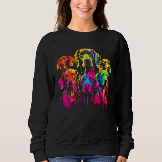 Sweatshirt Chien Braque allemand à poil court Famille 1 (Devant)