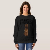 Sweatshirt Chien Briard Wisperer (Devant entier)