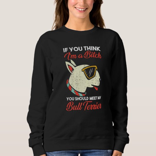 Sweatshirt Chien Bull Terrier (Devant)
