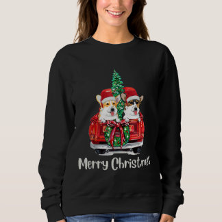Sweatshirt Chien Camion Rouge Pajama De Noël Pour Les Proprié