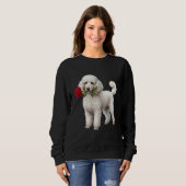 Sweatshirt Chien Caniche Mignon (Devant entier)