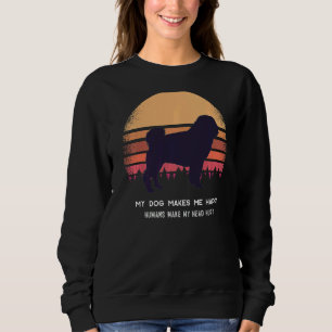 Sweatshirt Chien carlin Retro 8