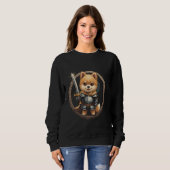 Sweatshirt Chien Chevalier de Dessin Animé (Devant entier)