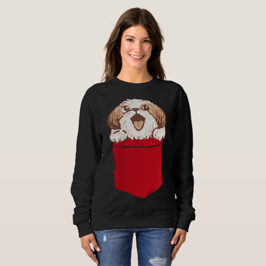 Sweatshirt Chien Chien Chien Chien Chien Chien Chien Chien Da (Devant entier)