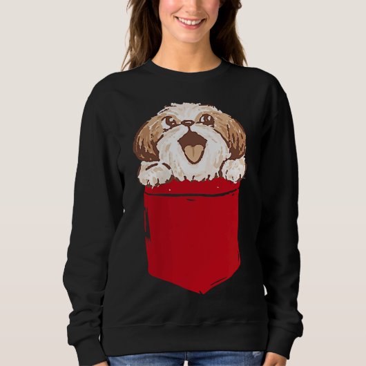 Sweatshirt Chien Chien Chien Chien Chien Chien Chien Chien Da (Devant)